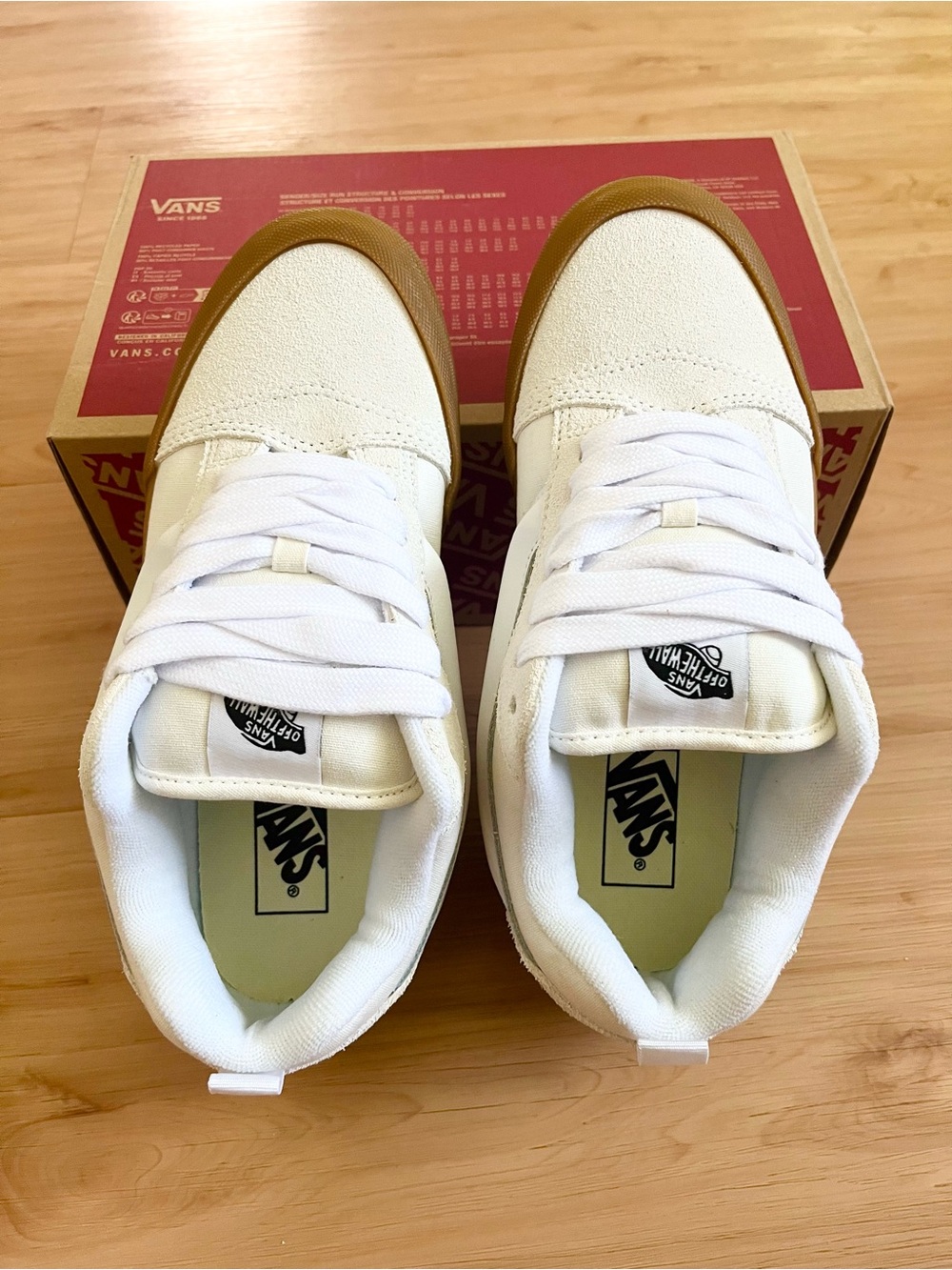 Vans Knu Skool Gum Blanc De Blanc White Women 9.0 US - Picture 9 of 10